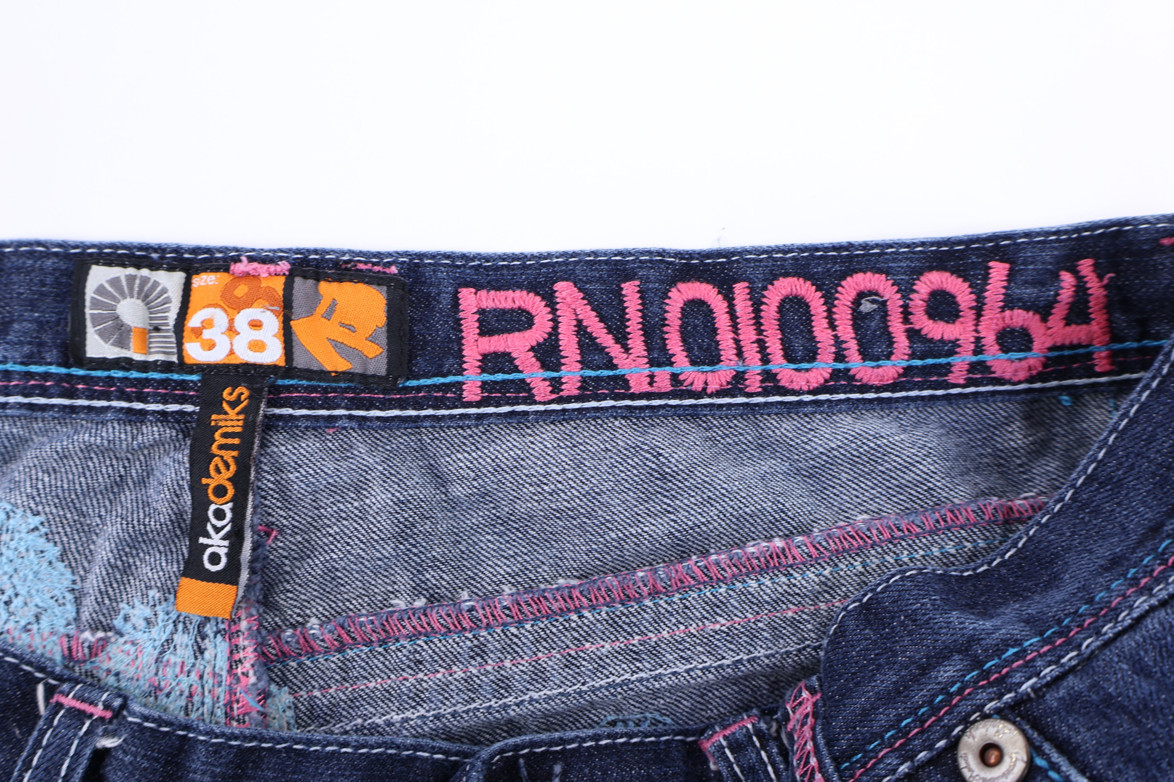 Y2K Akademiks Dark Wash Denim Shorts - Pants/Shorts - Thrifted Threads