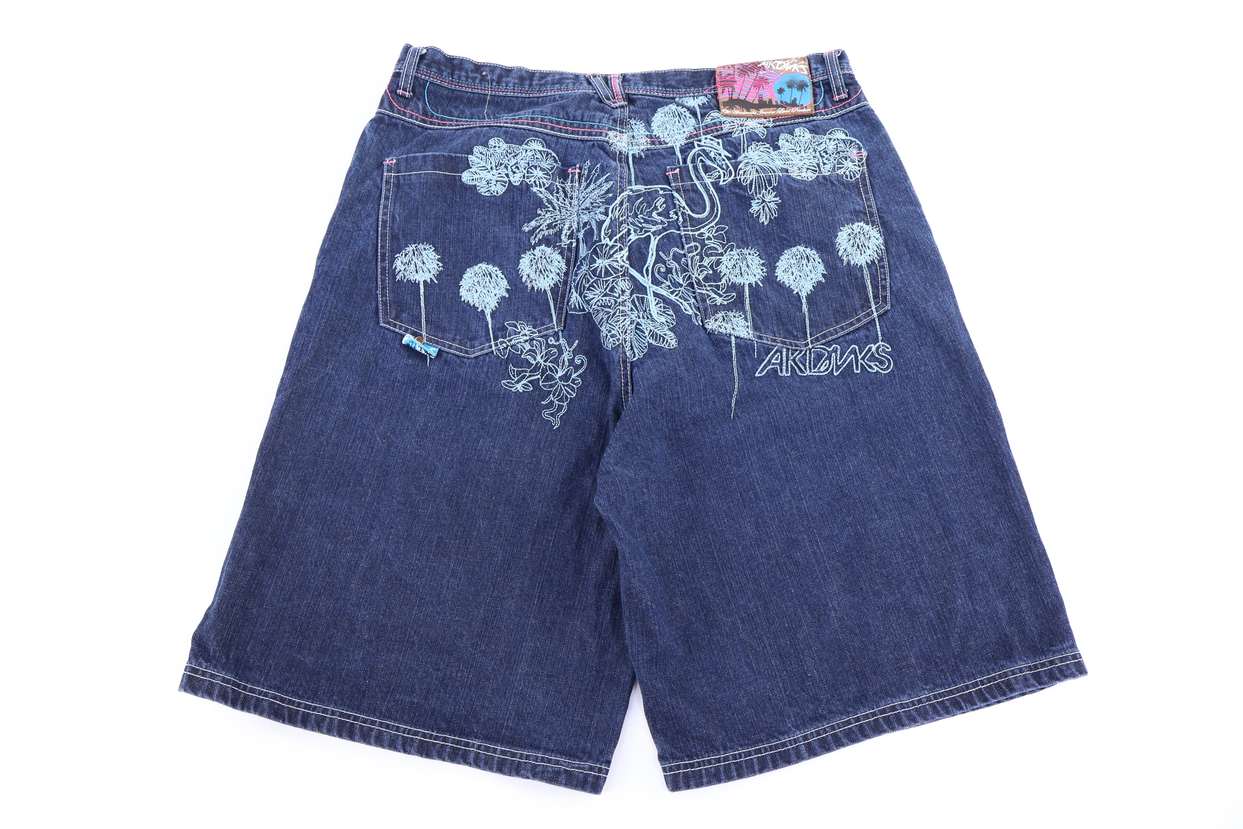 Y2K Akademiks Dark Wash Denim Shorts - Pants/Shorts - Thrifted Threads