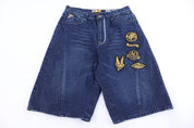 Y2K Akademiks Dark Wash Denim Shorts - Pants/Shorts - Thrifted Threads