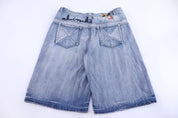 Y2K Akademiks Medium Wash Denim Shorts - Pants/Shorts - Thrifted Threads