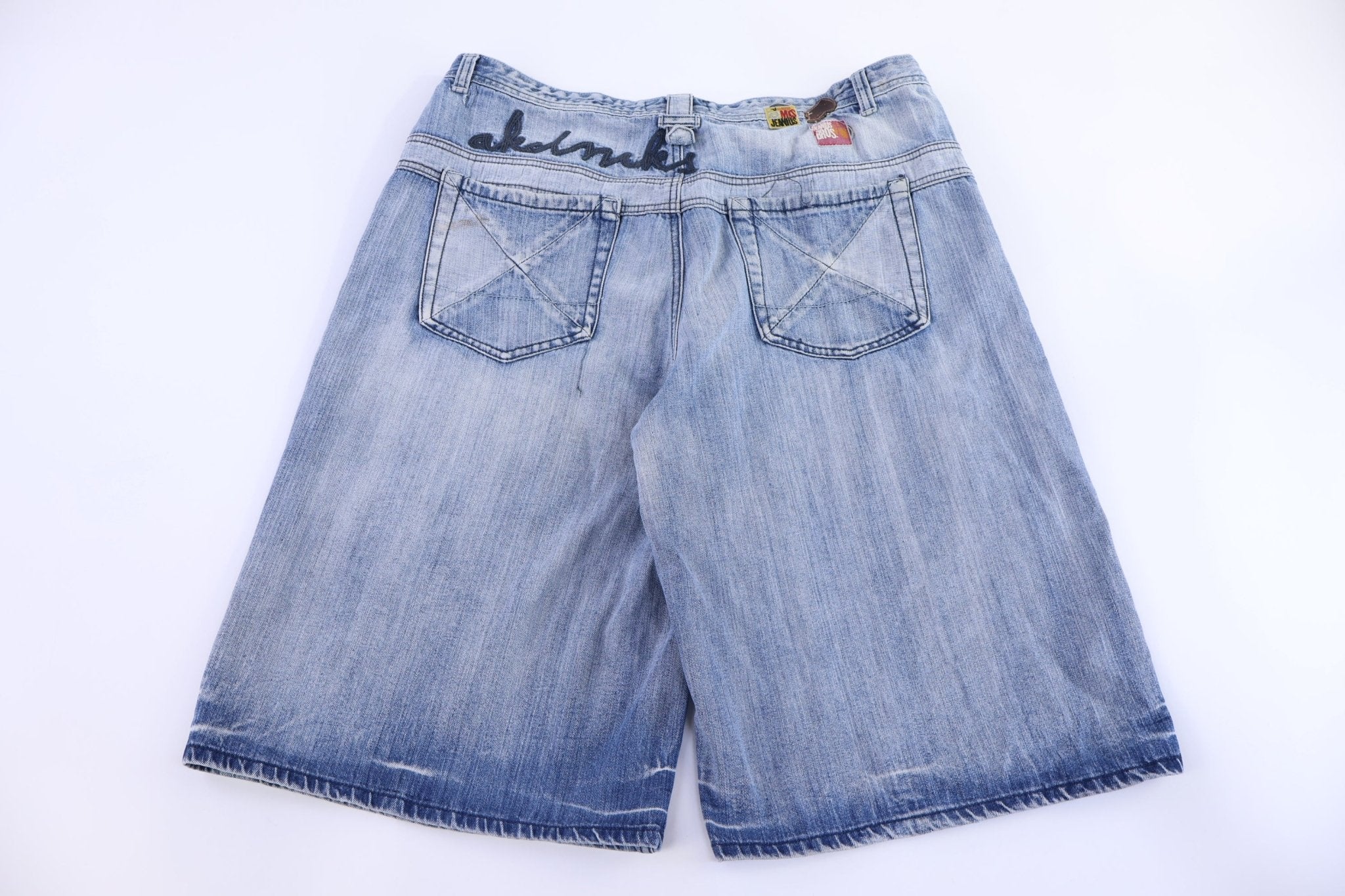Y2K Akademiks Medium Wash Denim Shorts - Pants/Shorts - Thrifted Threads