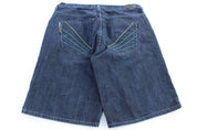 Y2K AKDMKS Dark Wash Denim Shorts - Pants/Shorts - Thrifted Threads