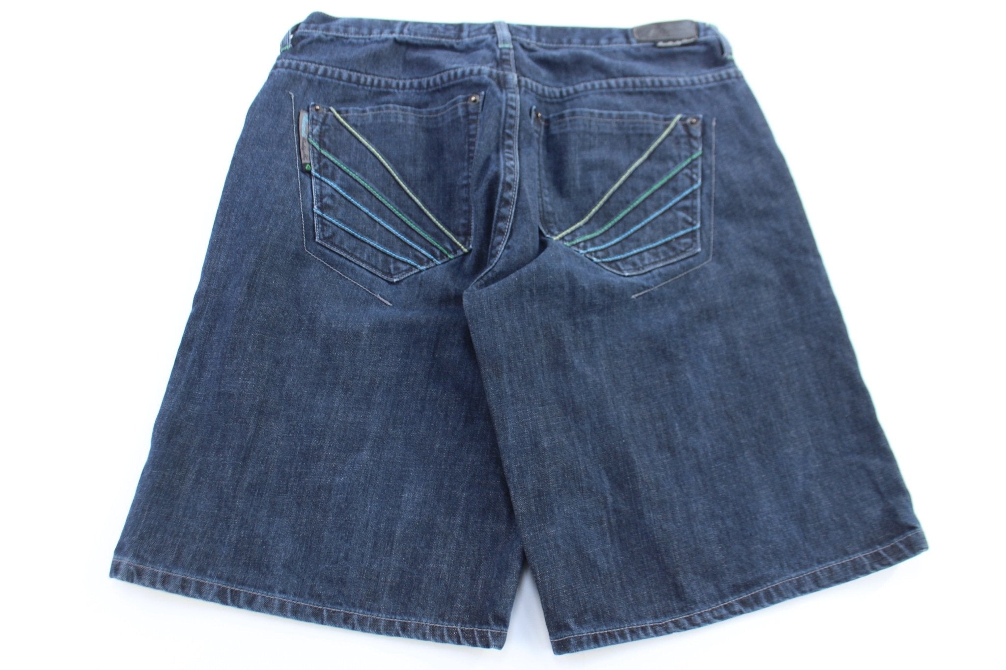 Y2K AKDMKS Dark Wash Denim Shorts - Pants/Shorts - Thrifted Threads