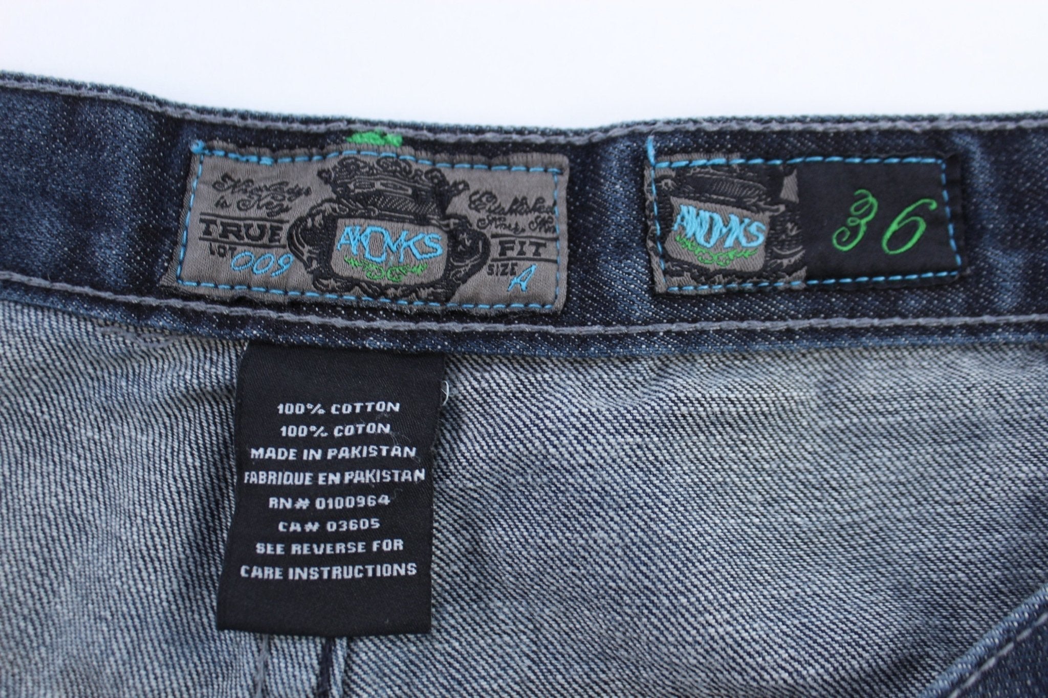 Y2K AKDMKS Dark Wash Denim Shorts - Pants/Shorts - Thrifted Threads
