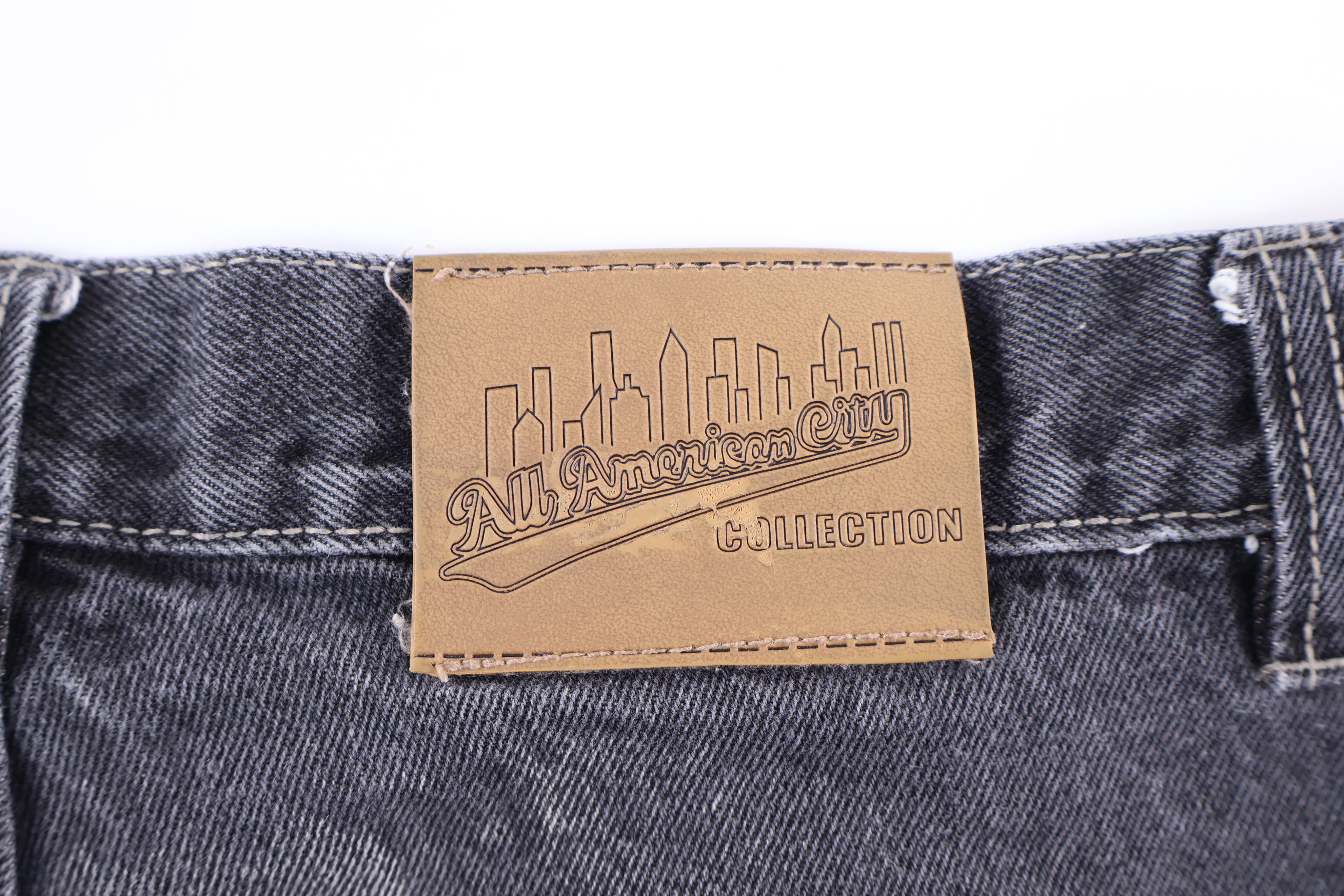 Y2K All American City Dark Wash Denim Shorts - Pants/Shorts - Thrifted Threads