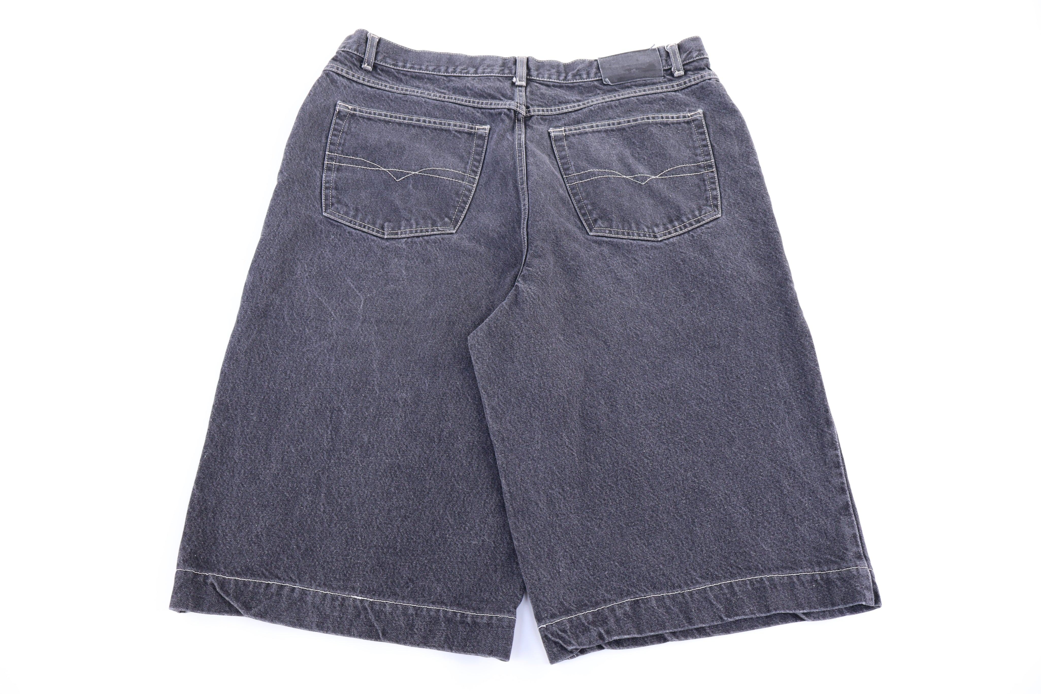 Y2K Anchor Blue Dark Wash Denim Shorts - Pants/Shorts - Thrifted Threads