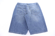 Y2K Avirex Medium Wash Denim Shorts - Pants/Shorts - Thrifted Threads