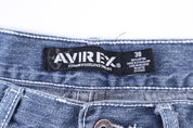 Y2K Avirex Medium Wash Denim Shorts - Pants/Shorts - Thrifted Threads