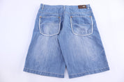 Y2K Beyond The Limit Light Wash Denim Shorts - Pants/Shorts - Thrifted Threads
