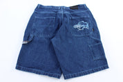 Y2K BIX Dark Wash Denim Shorts - ThriftedThreads.com