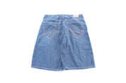 Y2K Black & Blue Denim Shorts - ThriftedThreads.com