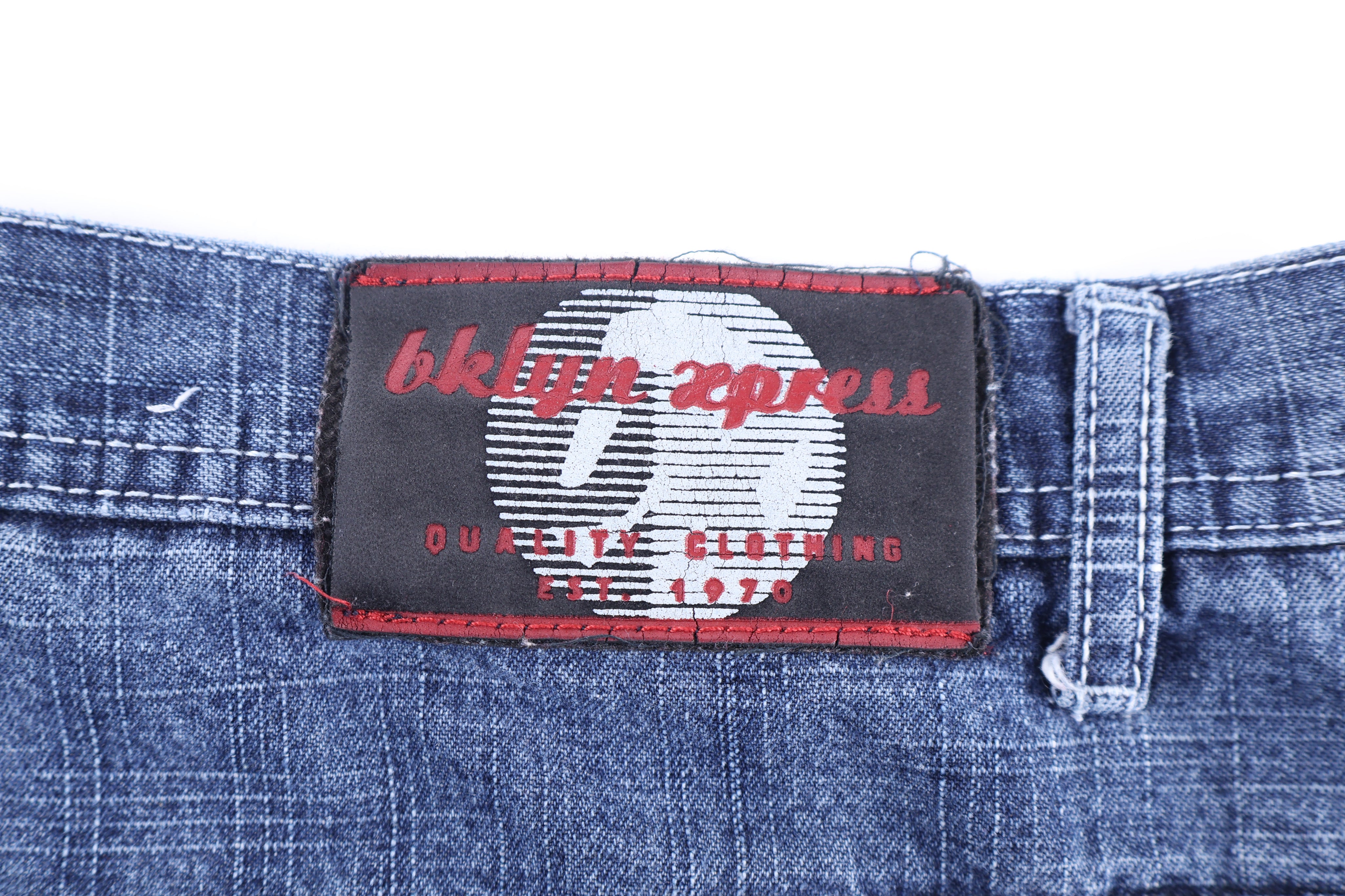 Y2K Brklyn Xpress Denim Shorts - Pants/Shorts - Thrifted Threads