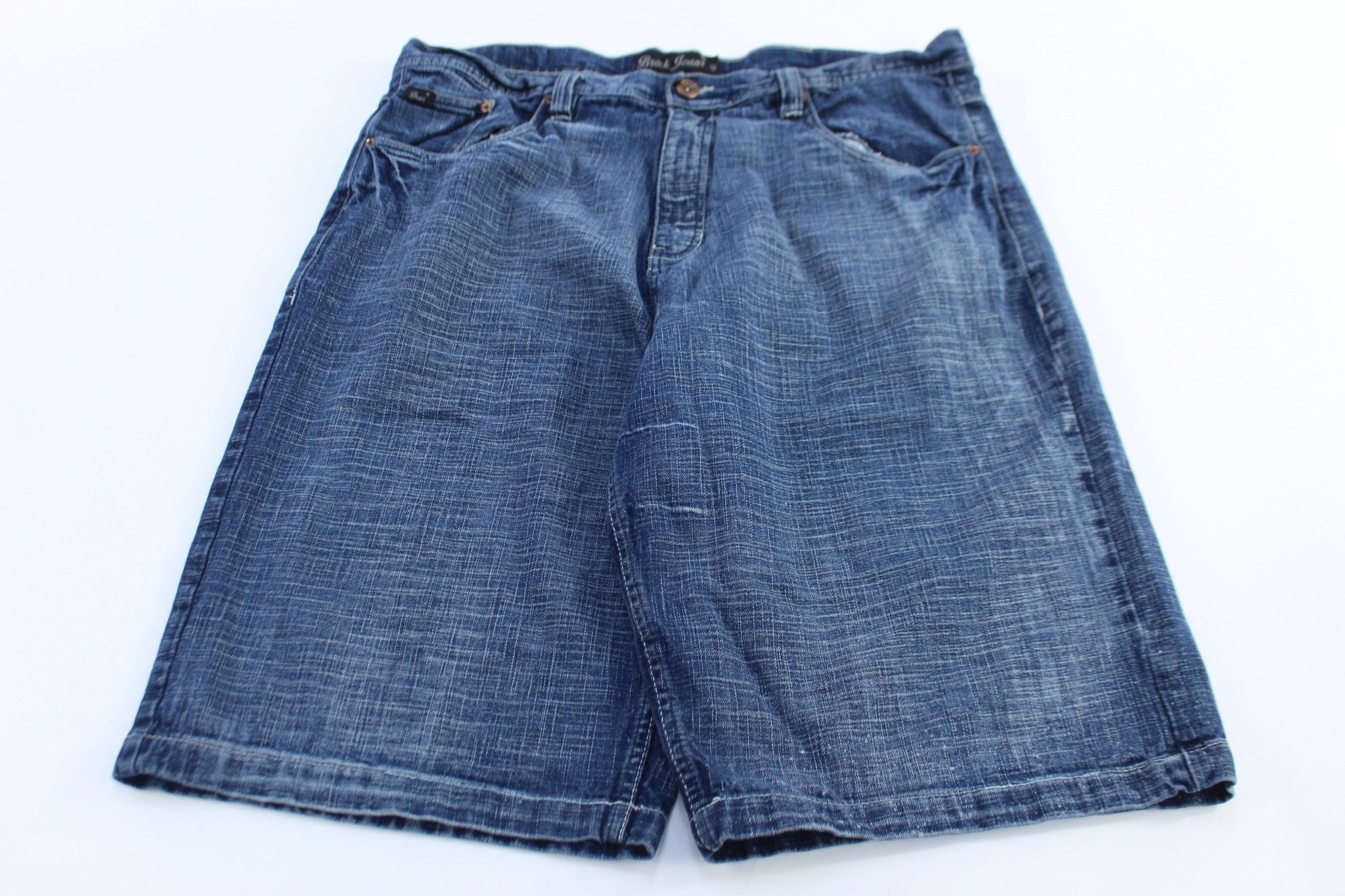 Y2K Brock Jeans Embroidered Denim Shorts - Pants/Shorts - Thrifted Threads