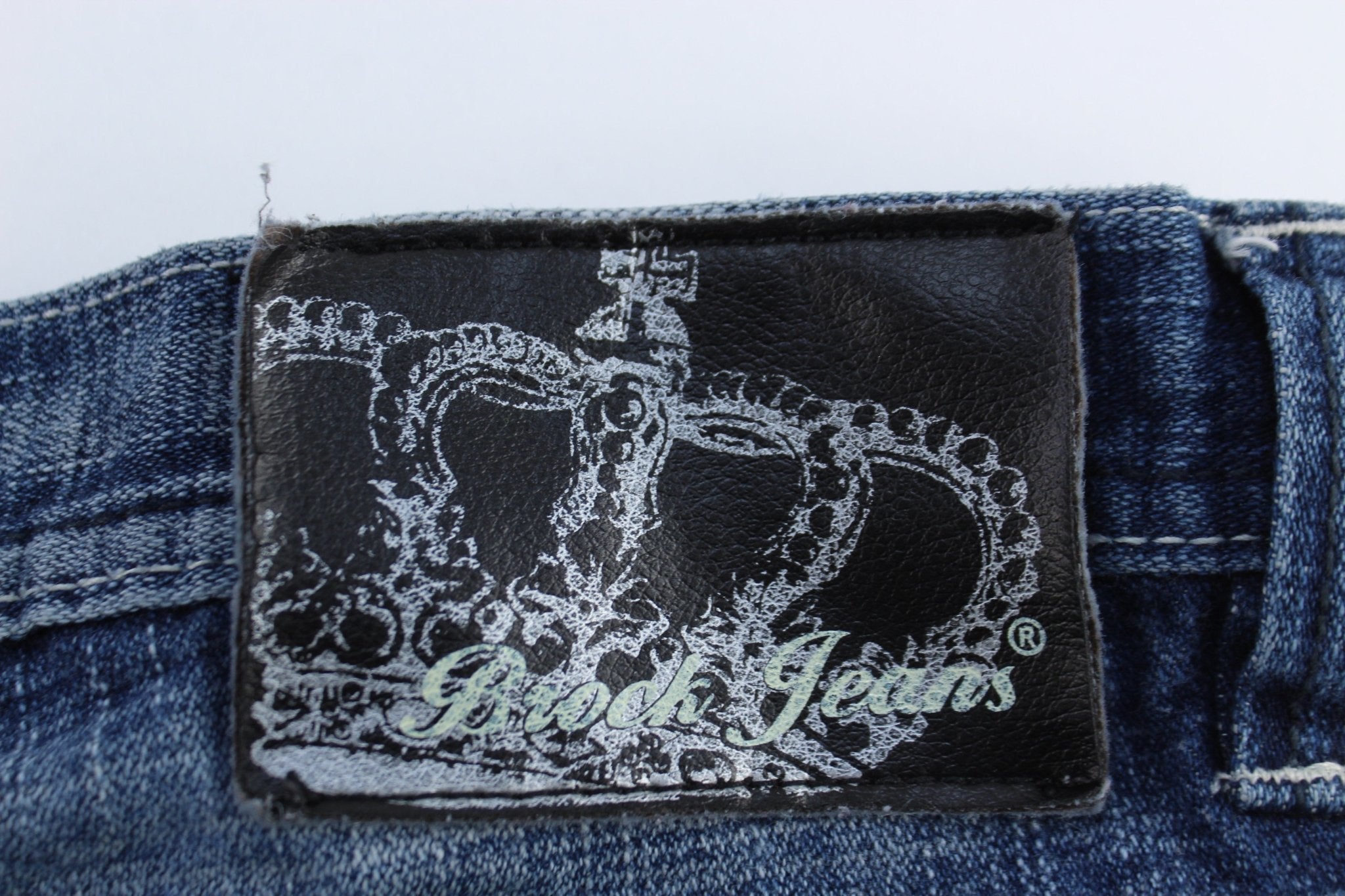 Y2K Brock Jeans Embroidered Denim Shorts - Pants/Shorts - Thrifted Threads