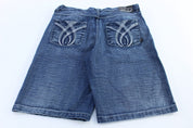 Y2K Brock Jeans Embroidered Denim Shorts - Pants/Shorts - Thrifted Threads