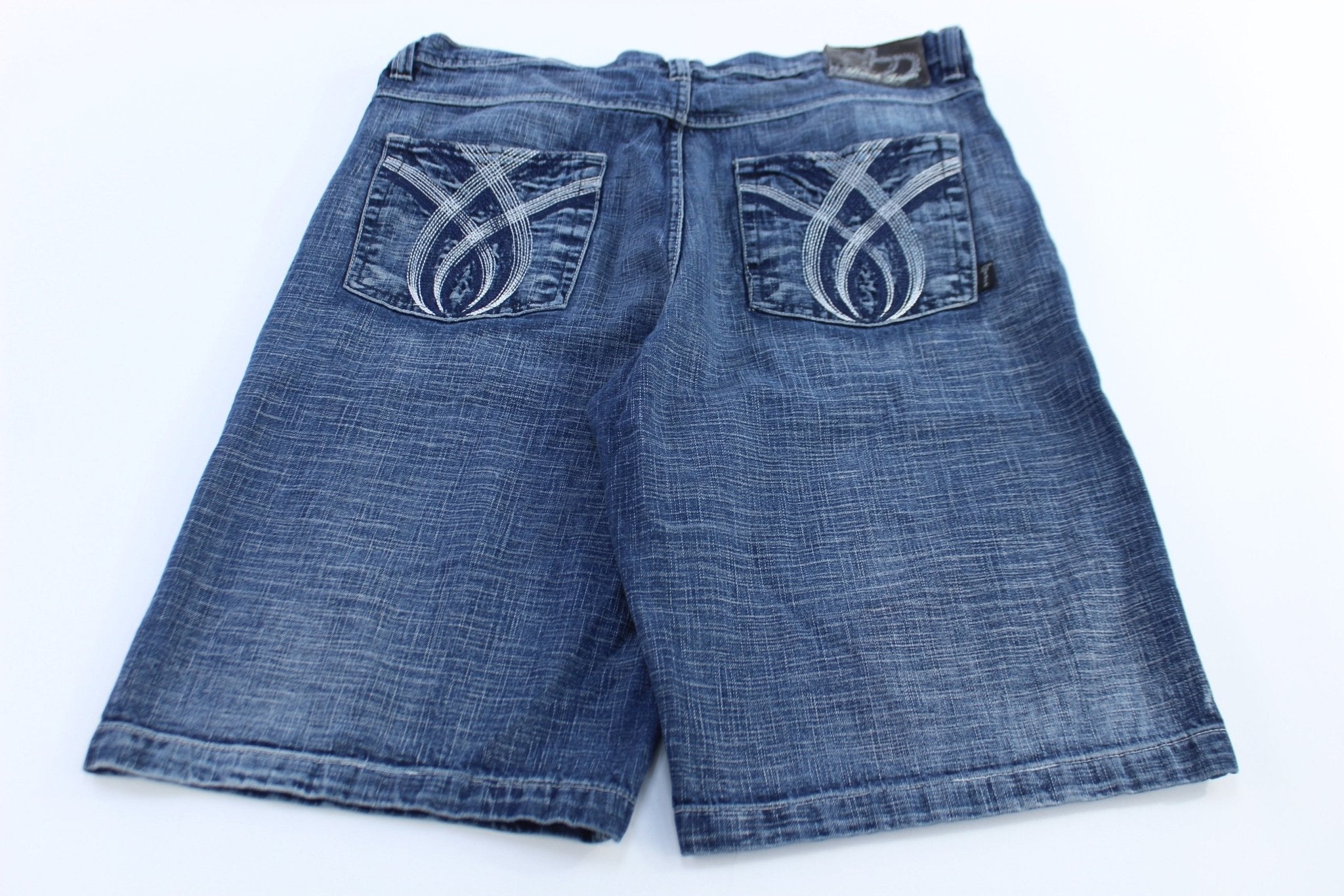 Y2K Brock Jeans Embroidered Denim Shorts - Pants/Shorts - Thrifted Threads