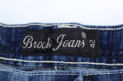 Y2K Brock Jeans Embroidered Denim Shorts - Pants/Shorts - Thrifted Threads