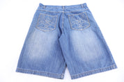 Y2K Brooklyn Unltd Medium Wash Denim Shorts - Pants/Shorts - Thrifted Threads