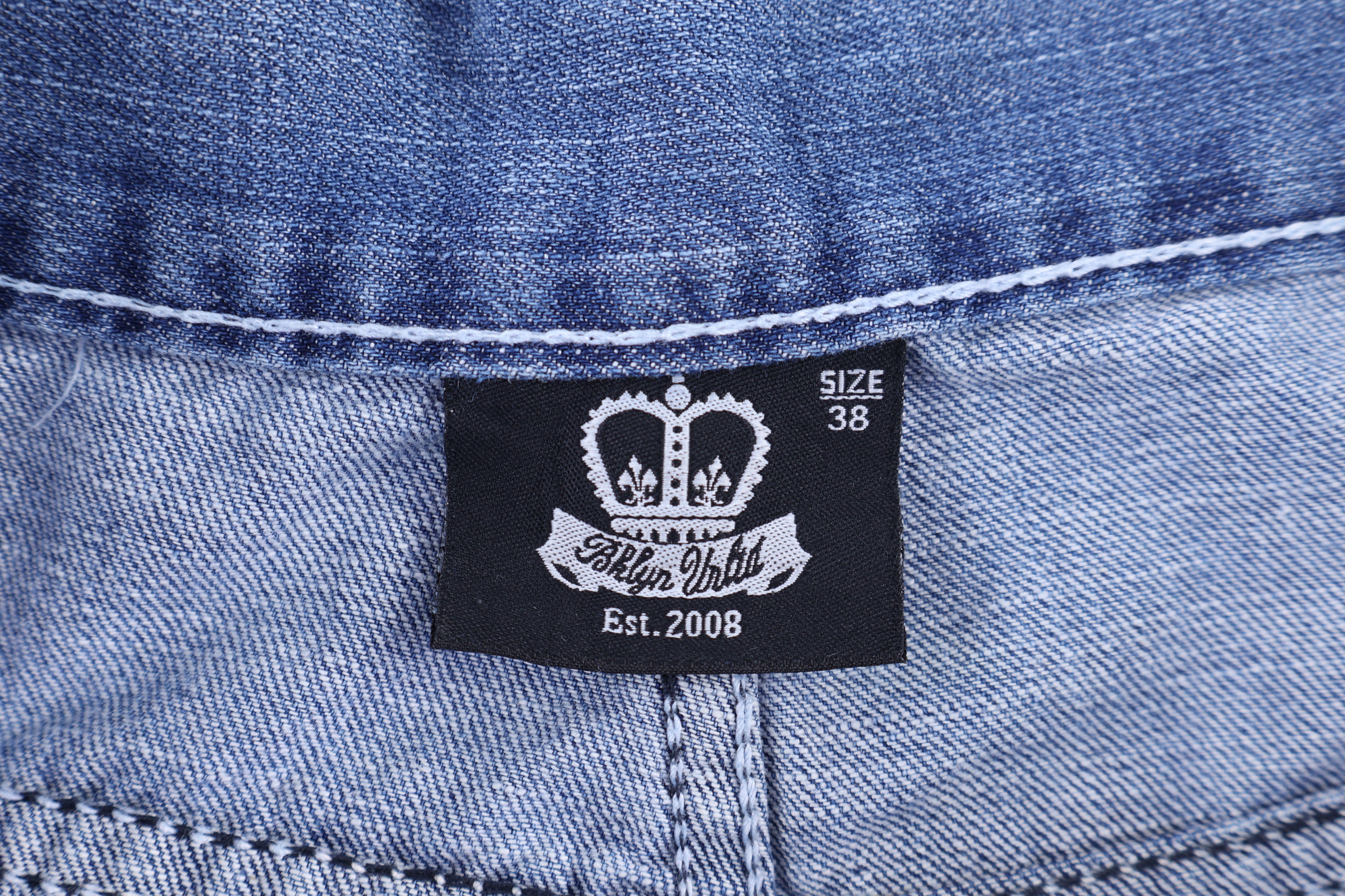 Y2K Brooklyn Unltd Medium Wash Denim Shorts - Pants/Shorts - Thrifted Threads