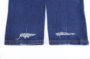 Y2K Brooklyn Xpress Dark Wash Denim Jeans - Pants - Thrifted Threads