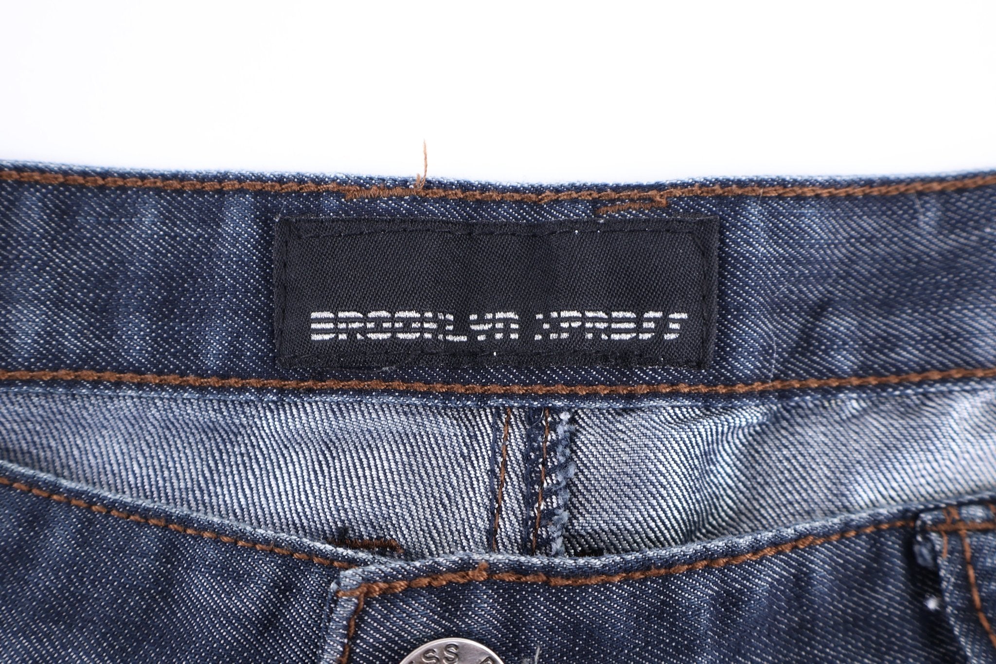 Y2K Brooklyn Xpress Dark Wash Denim Jeans - Pants - Thrifted Threads