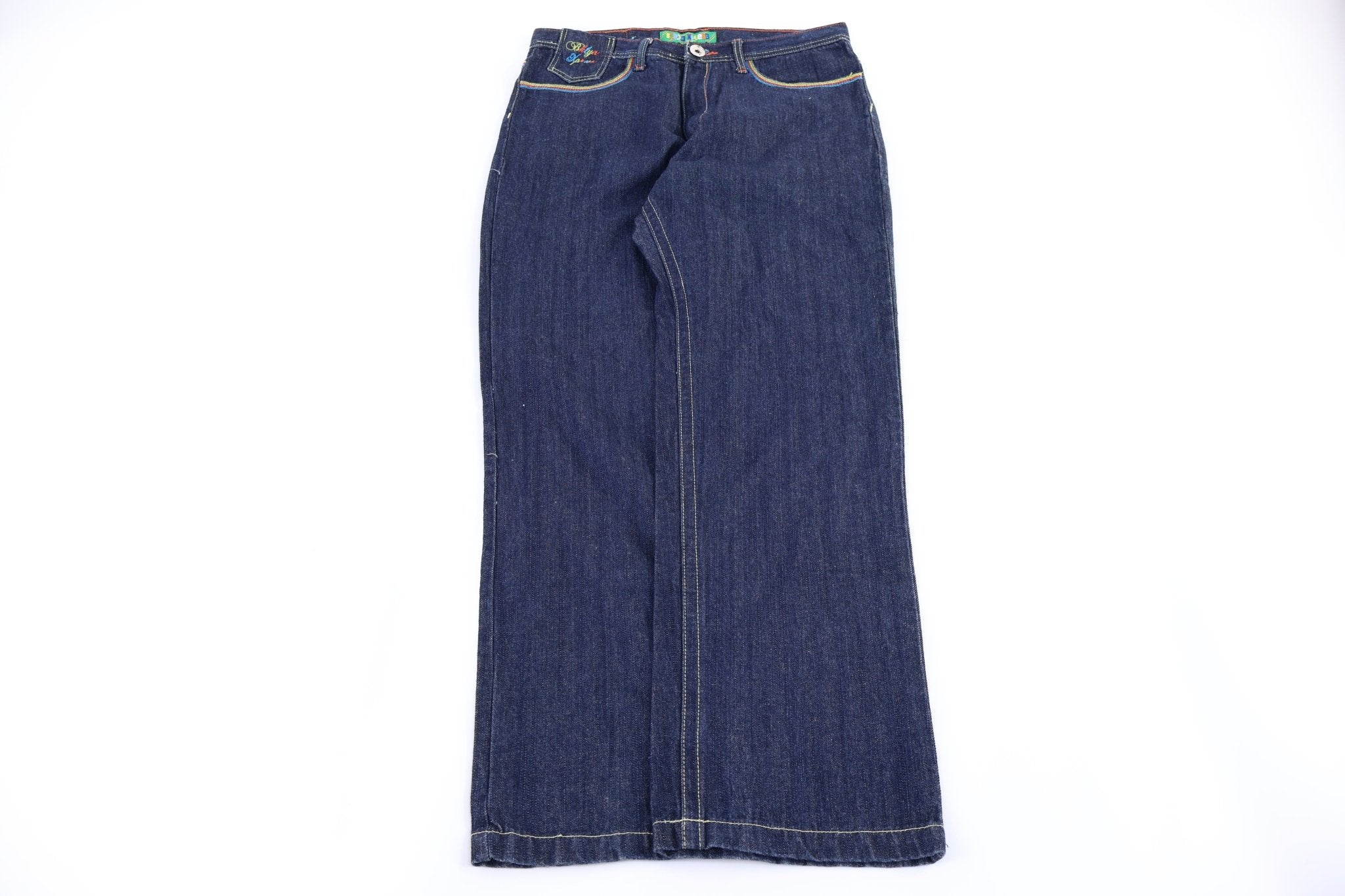 Y2K Brooklyn Xpress Dark Wash Denim Jeans - Pants/Shorts - Thrifted Threads