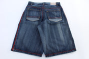 Y2K Brooklyn Xpress Dark Wash Denim Shorts - Pants/Shorts - Thrifted Threads
