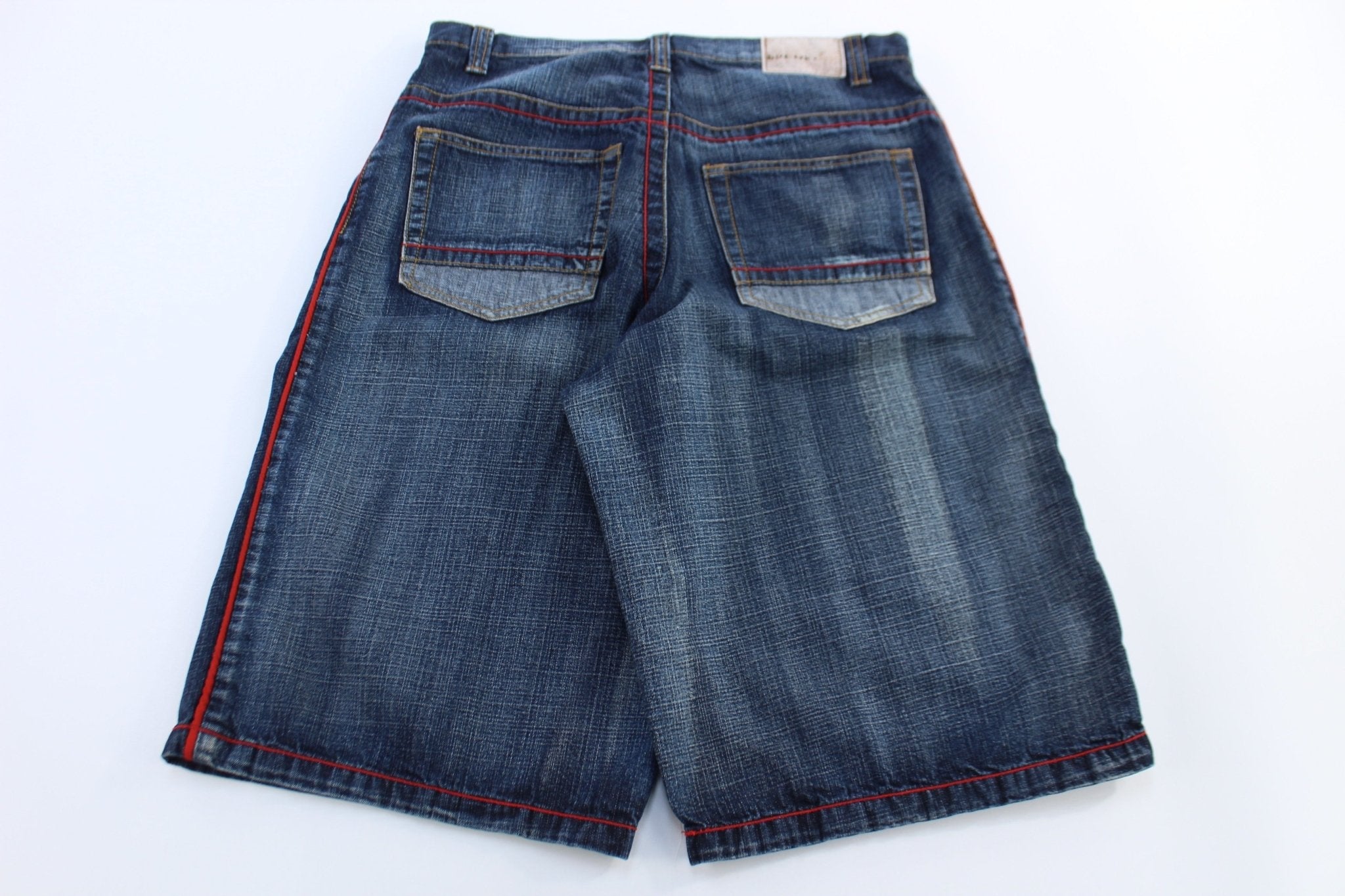 Y2K Brooklyn Xpress Dark Wash Denim Shorts - Pants/Shorts - Thrifted Threads