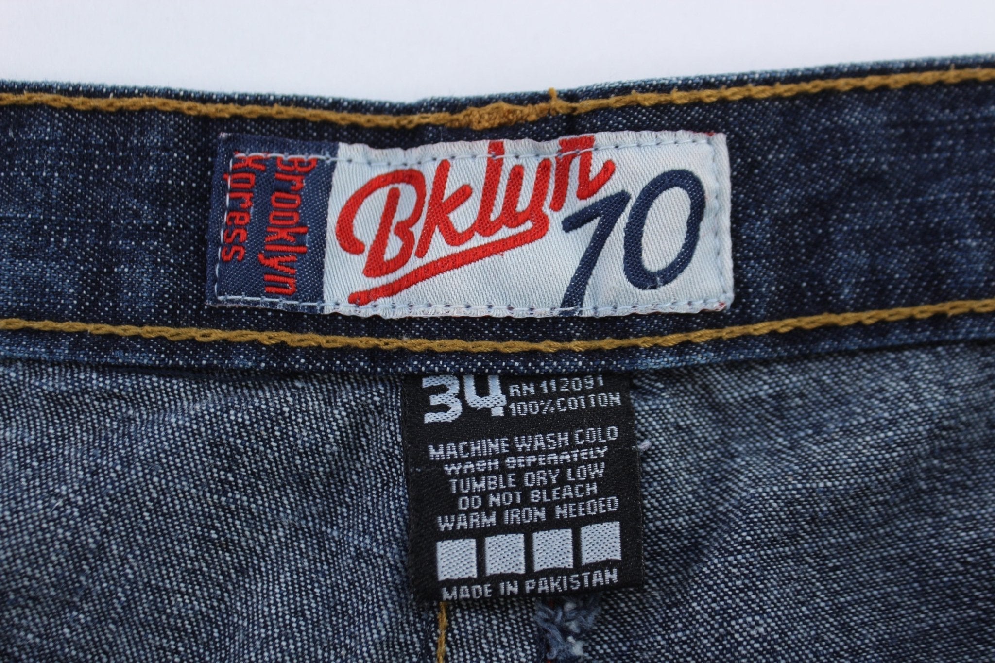 Y2K Brooklyn Xpress Dark Wash Denim Shorts - Pants/Shorts - Thrifted Threads