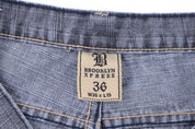 Y2K Brooklyn Xpress Dark Wash Denim Shorts - Pants/Shorts - Thrifted Threads