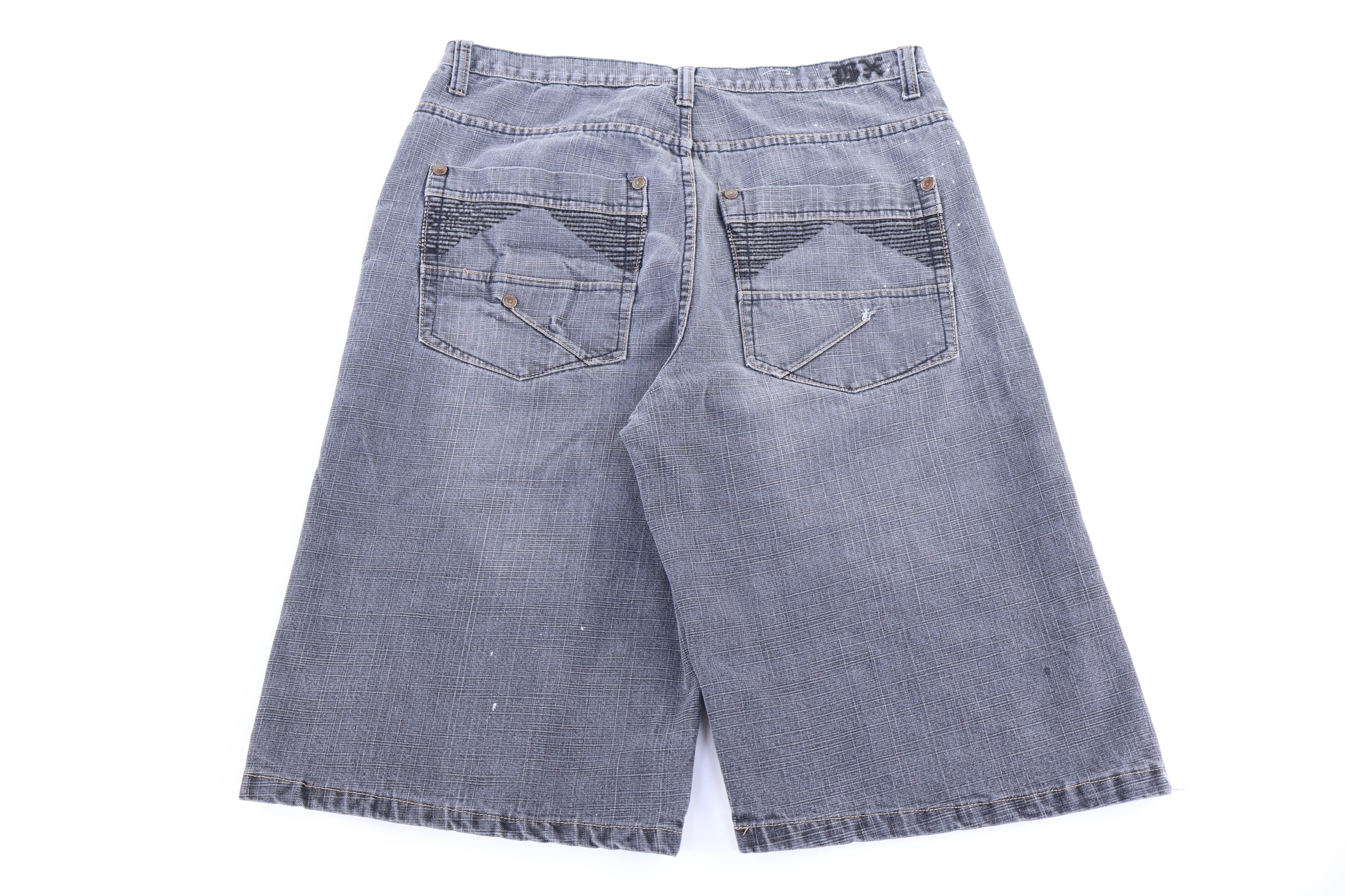 Y2K Brooklyn Xpress Dark Wash Denim Shorts - Pants/Shorts - Thrifted Threads