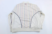 Y2K Coogi Embroidered Logo Striped Zip Up Jacket - ThriftedThreads.com
