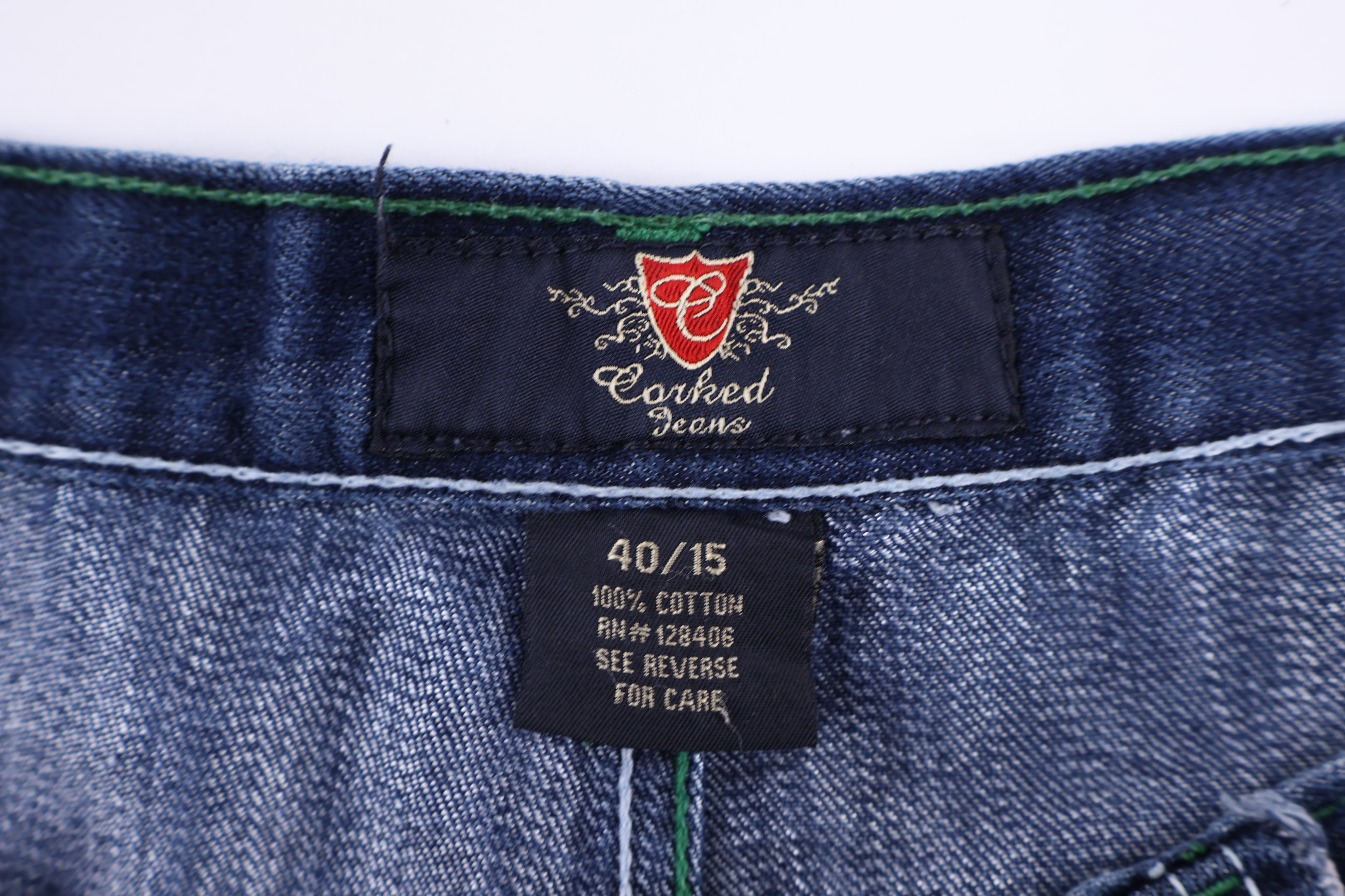 Y2K Corked Jeans Dark Wash Shorts - Pants/Shorts - Thrifted Threads