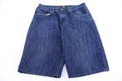 Y2K Corked Jeans Dark Wash Shorts - Pants/Shorts - Thrifted Threads
