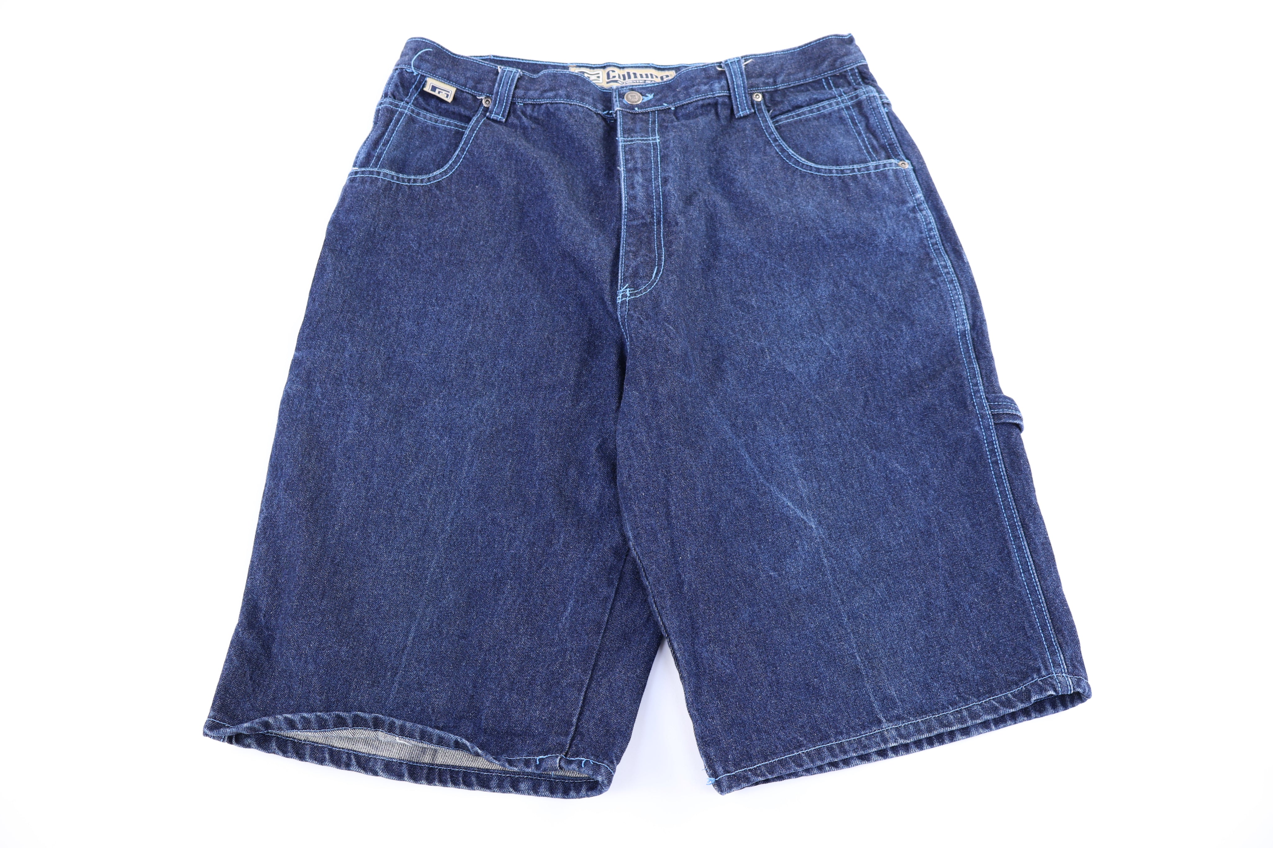 Y2K Culture Dark Wash Denim Shorts - Pants/Shorts - Thrifted Threads