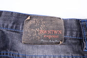Y2K Downtown Express Dark Wash Denim Shorts - Pants/Shorts - Thrifted Threads