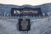 Y2K Drunk Monkey Light Wash Denim Shorts - Pants/Shorts - Thrifted Threads