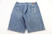Y2K Drunk Monkey Light Wash Denim Shorts - Pants/Shorts - Thrifted Threads