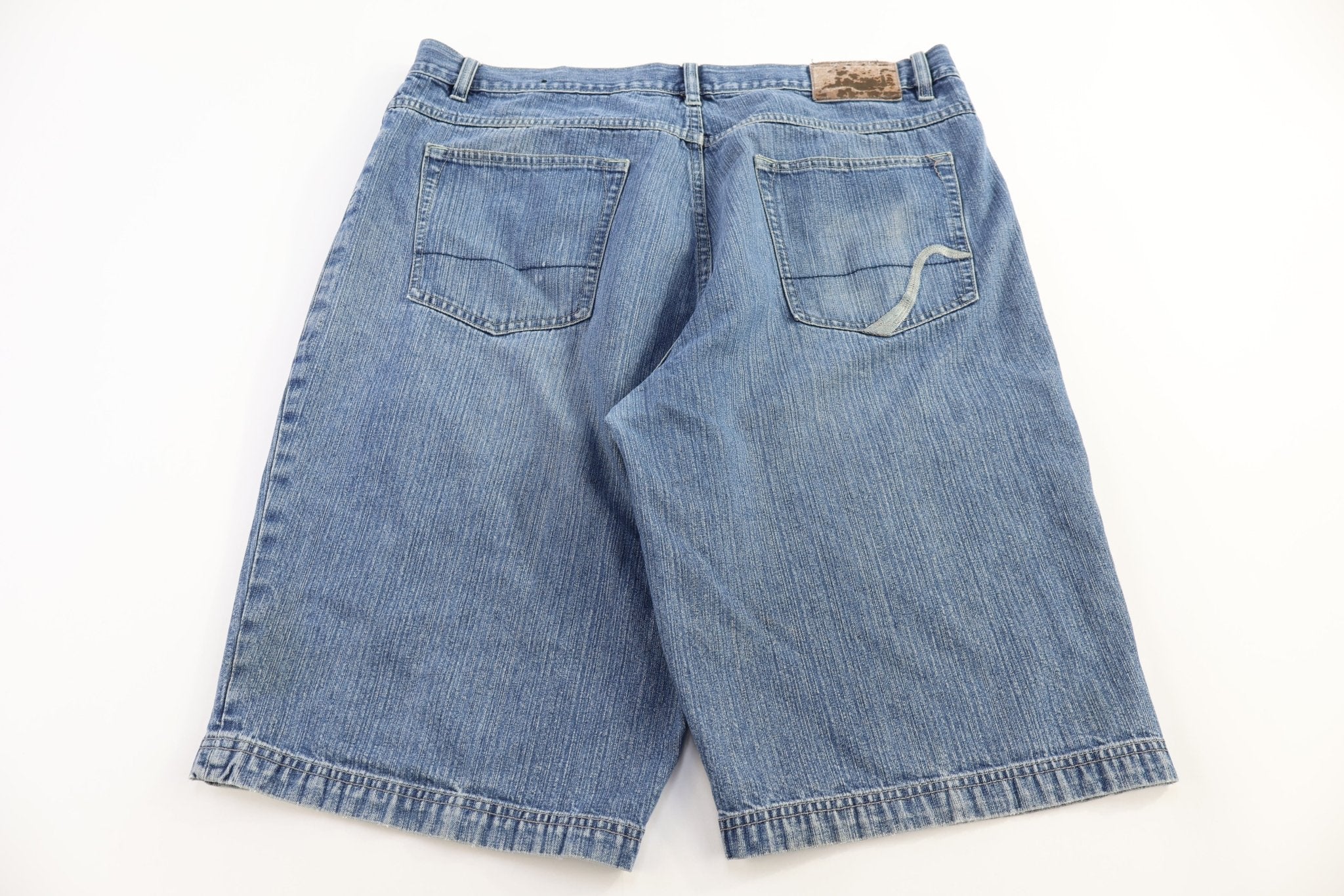 Y2K Drunk Monkey Light Wash Denim Shorts - Pants/Shorts - Thrifted Threads