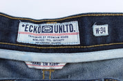 Y2K Ecko Unltd Dark Wash Denim Shorts - ThriftedThreads.com
