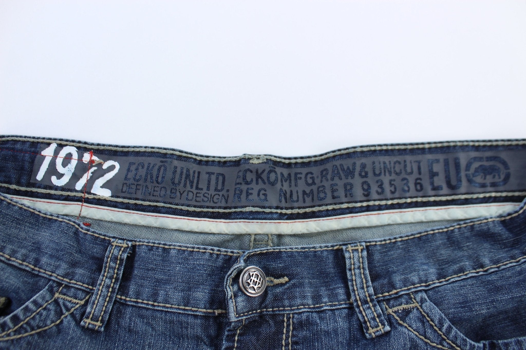 Y2K Ecko Unltd Dark Wash Denim Shorts - Pants/Shorts - Thrifted Threads