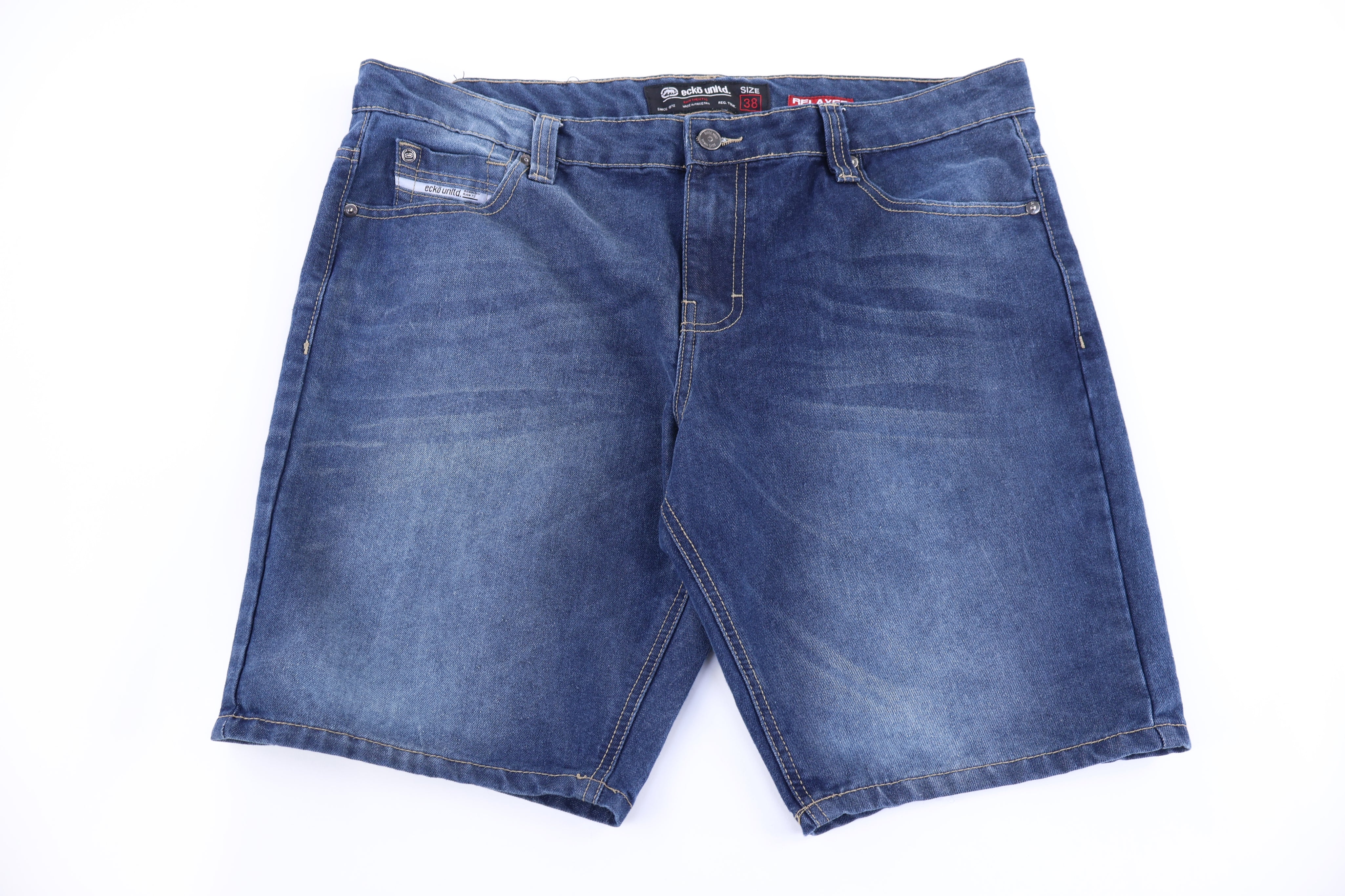 Y2K Ecko Unltd Dark Wash Denim Shorts - Pants/Shorts - Thrifted Threads