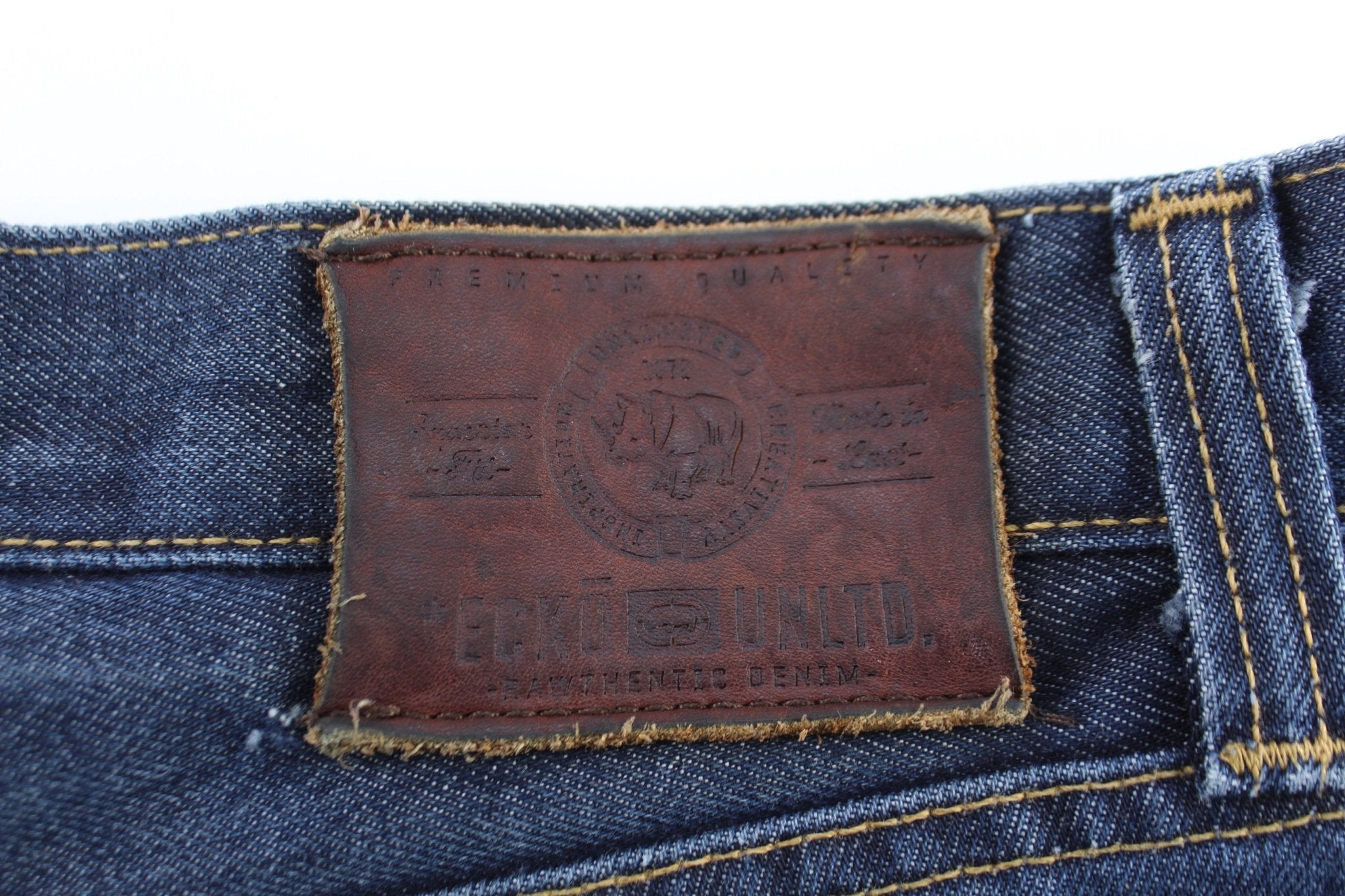 Y2K Ecko Unltd Dark Wash Denim Shorts - Pants/Shorts - Thrifted Threads