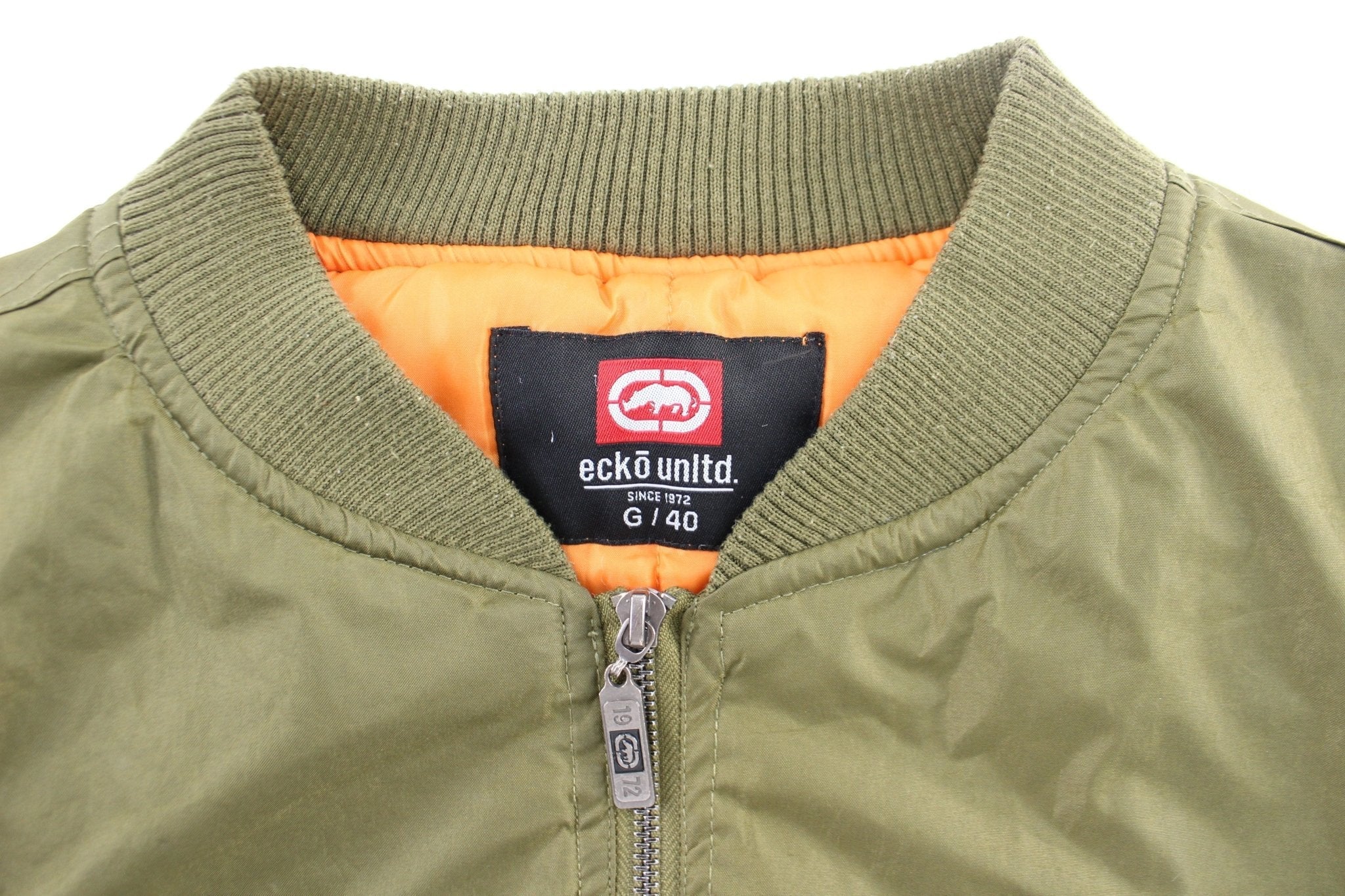 Y2K Ecko. Unltd Embroidered Bomber Zip Up Jacket - Jacket - Thrifted Threads