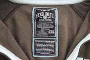 Y2K Ecko Unltd. Embroidered Brown, Green, & White Track Jacket - Jackets - Thrifted Threads