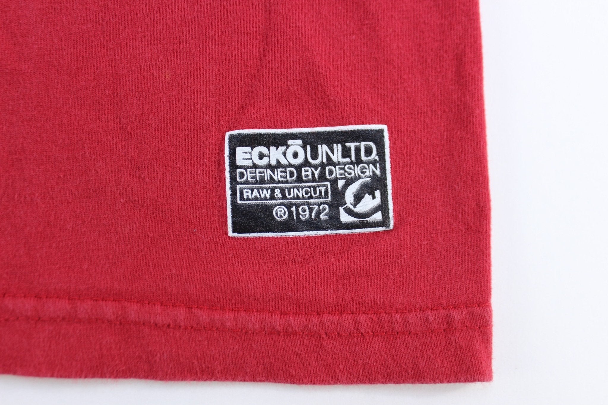Y2K Ecko Unltd Logo. Red T-Shirt - ThriftedThreads.com