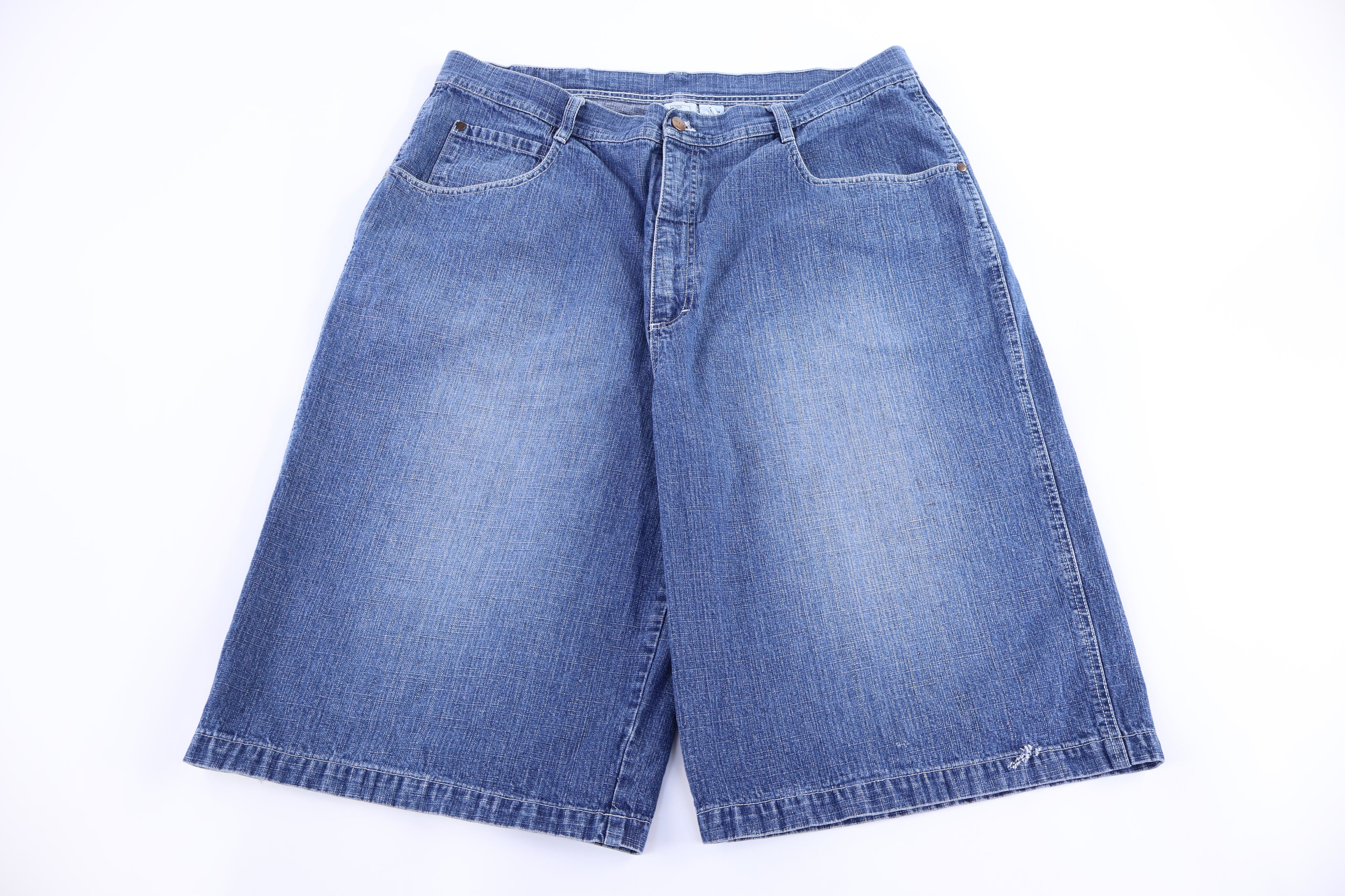 Y2K Edge Blue Denim Shorts - Pants/Shorts - Thrifted Threads