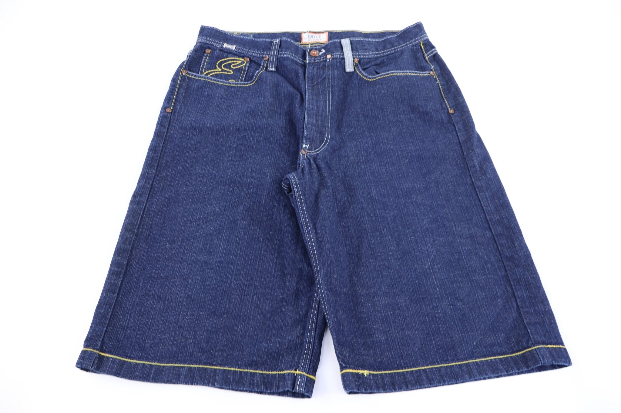 Y2K Enyce Dark Wash Denim Shorts - Pants/Shorts - Thrifted Threads