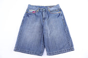 Y2K Enyce Embroidered Denim Shorts - Pants/Shorts - Thrifted Threads
