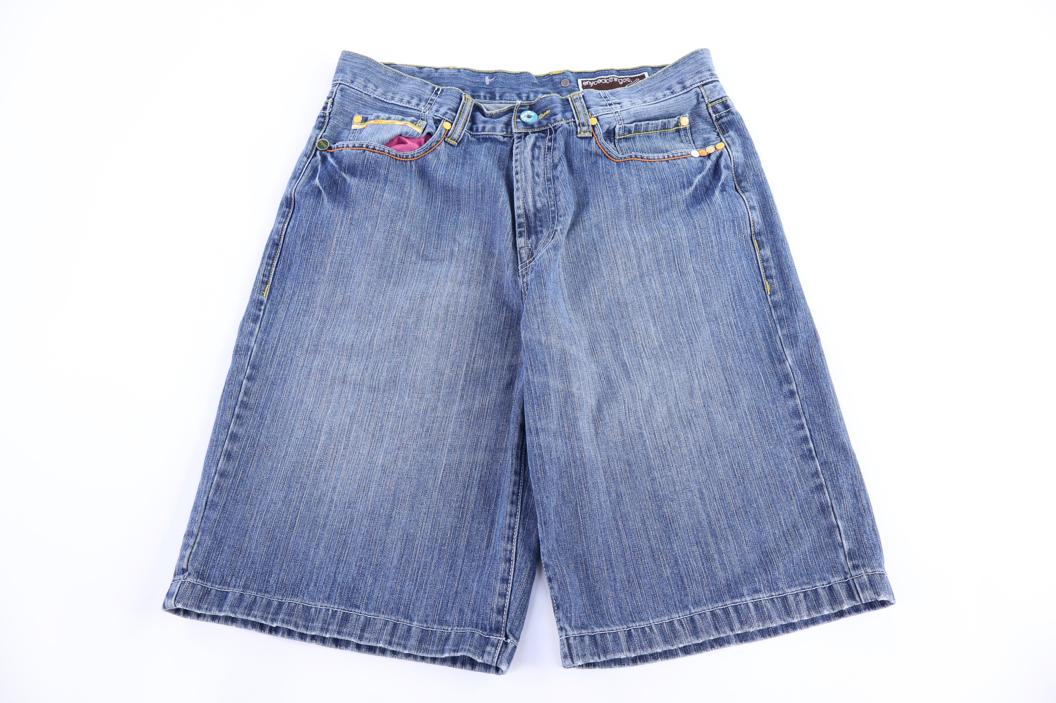 Y2K Enyce Embroidered Denim Shorts - Pants/Shorts - Thrifted Threads